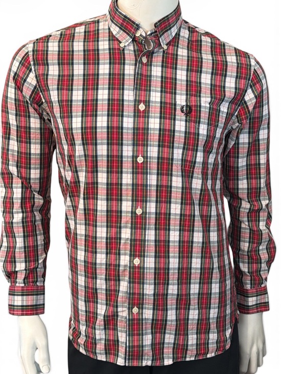 Fred Perry Other - Fred Perry Tartan Plaid Long Sleeve Shirt Men’s M Mod